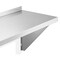 KUTLER Stainless Steel Shelf, NSF Commercial Wall Mount Shelves with Backsplash, Floating Metal Shelving for Restaurant, Kitchen, Home, Garage